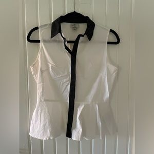 Worthington Stretch Sleeveless top- Size Small🖤🤍🖤🤍🖤🤍🖤 Button down